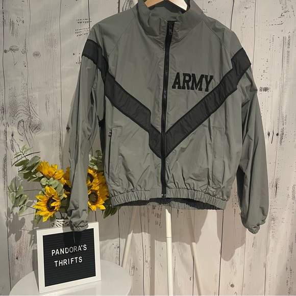 ARMY Men’s Blue Gray Jacket Size S Preowned - Picture 1 of 5